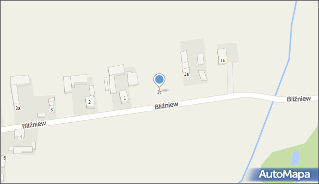 Bliźniew, Bliźniew, 1c, mapa Bliźniew