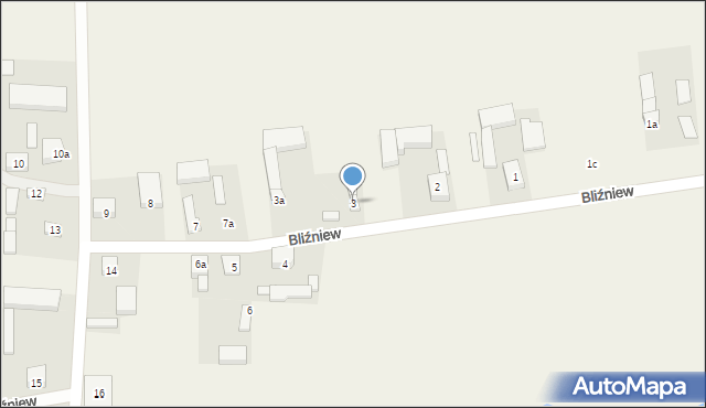 Bliźniew, Bliźniew, 3, mapa Bliźniew