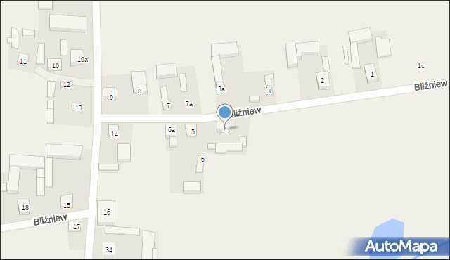 Bliźniew, Bliźniew, 4, mapa Bliźniew