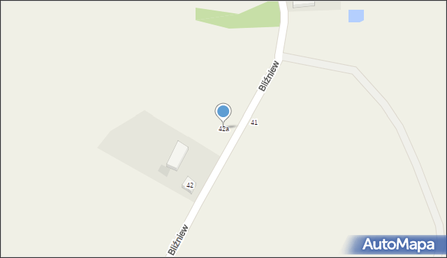 Bliźniew, Bliźniew, 42a, mapa Bliźniew