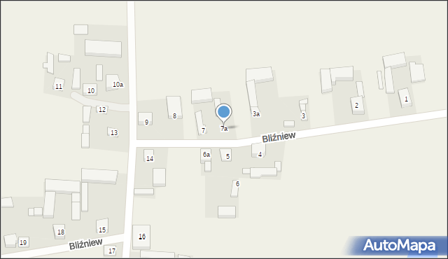 Bliźniew, Bliźniew, 7a, mapa Bliźniew