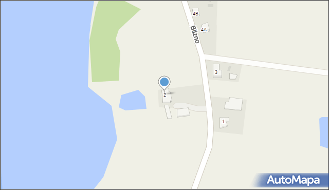 Blizno, Blizno, 2, mapa Blizno
