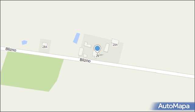 Blizno, Blizno, 29, mapa Blizno
