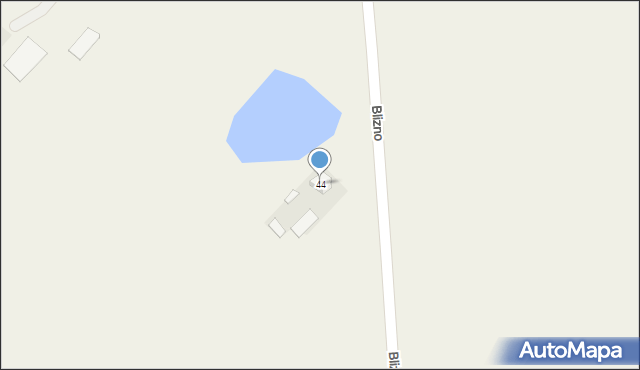 Blizno, Blizno, 44, mapa Blizno
