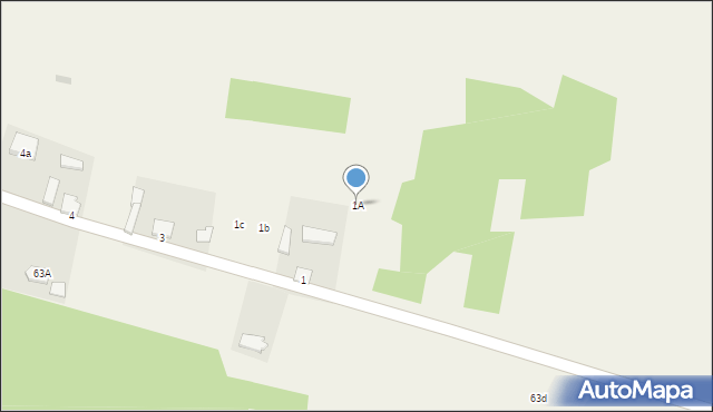 Bliżów, Bliżów, 1A, mapa Bliżów