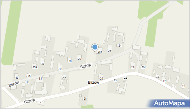 Bliżów, Bliżów, 27, mapa Bliżów