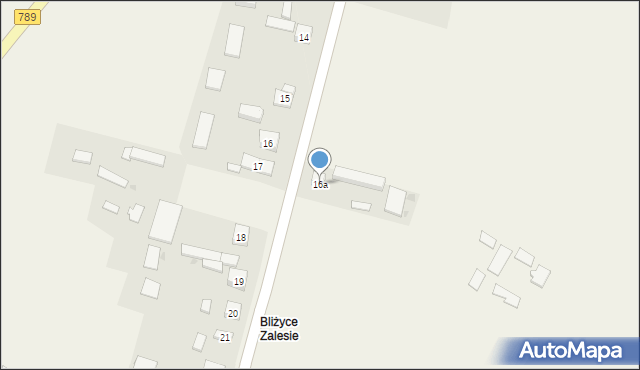 Bliżyce, Bliżyce, 16a, mapa Bliżyce