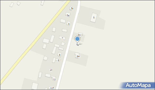 Bliżyce, Bliżyce, 7a, mapa Bliżyce