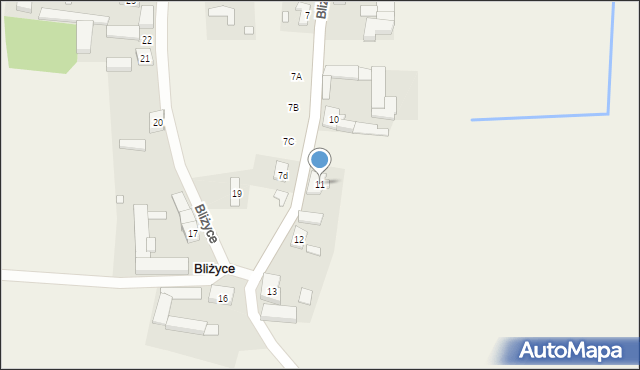 Bliżyce, Bliżyce, 11, mapa Bliżyce