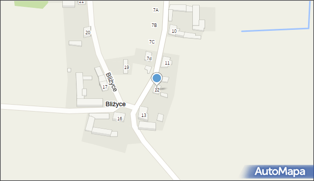 Bliżyce, Bliżyce, 12, mapa Bliżyce