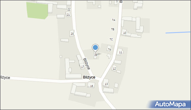 Bliżyce, Bliżyce, 19, mapa Bliżyce