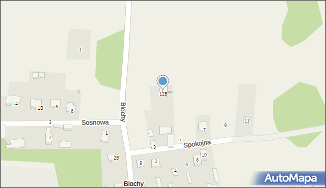 Blochy, Blochy, 12B, mapa Blochy