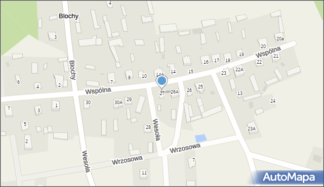 Blochy, Blochy, 27, mapa Blochy
