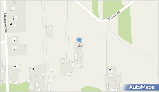 Blochy, Blochy, 43A, mapa Blochy