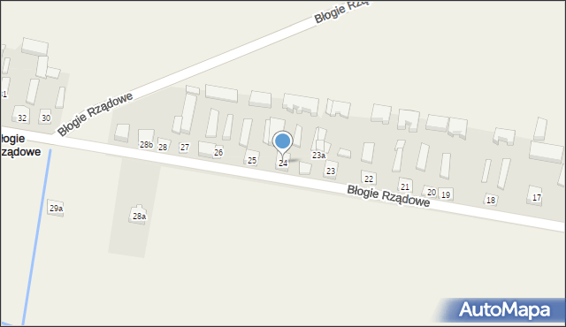 Błogie Rządowe, Błogie Rządowe, 24, mapa Błogie Rządowe