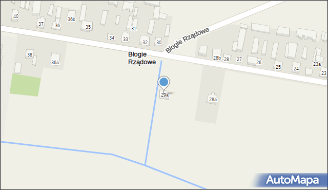 Błogie Rządowe, Błogie Rządowe, 29a, mapa Błogie Rządowe