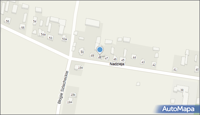 Błogie Rządowe, Błogie Rządowe, 48, mapa Błogie Rządowe