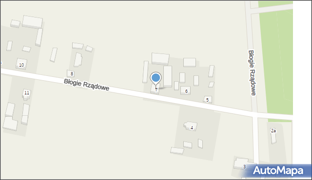 Błogie Rządowe, Błogie Rządowe, 7, mapa Błogie Rządowe