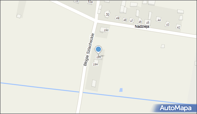 Błogie Szlacheckie, Błogie Szlacheckie, 19b, mapa Błogie Szlacheckie