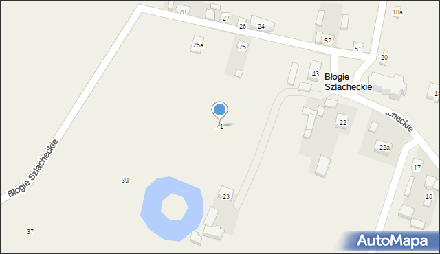 Błogie Szlacheckie, Błogie Szlacheckie, 41, mapa Błogie Szlacheckie