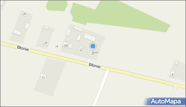 Błonie, Błonie, 10, mapa Błonie