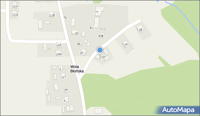 Błonie, Błonie, 1, mapa Błonie