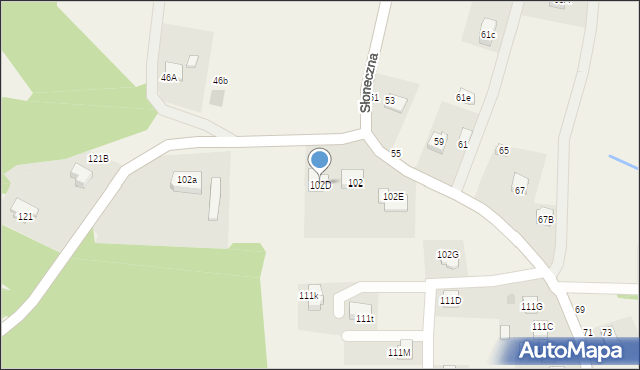 Błonie, Błonie, 102D, mapa Błonie