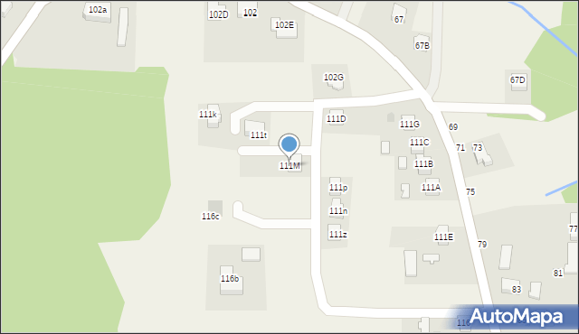 Błonie, Błonie, 111M, mapa Błonie