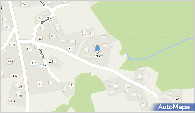 Błonie, Błonie, 29a, mapa Błonie