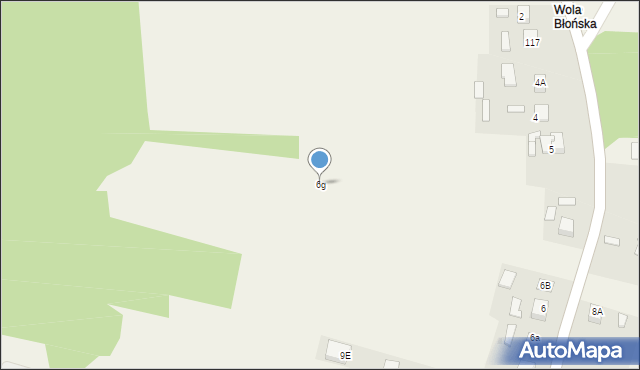 Błonie, Błonie, 6g, mapa Błonie