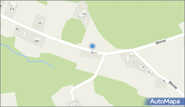 Błonie, Błonie, 70, mapa Błonie