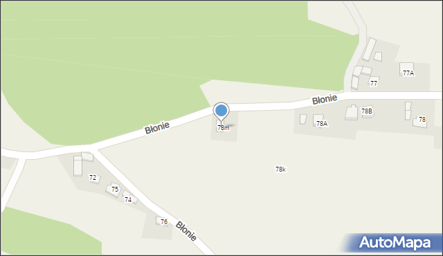 Błonie, Błonie, 78m, mapa Błonie