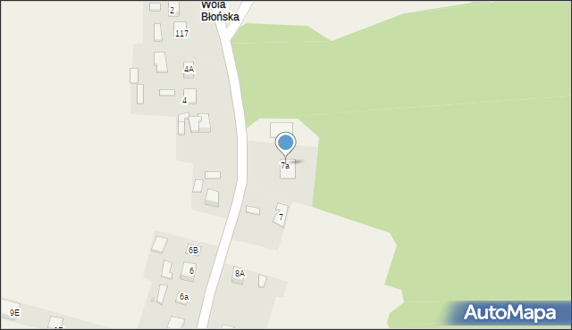 Błonie, Błonie, 7a, mapa Błonie