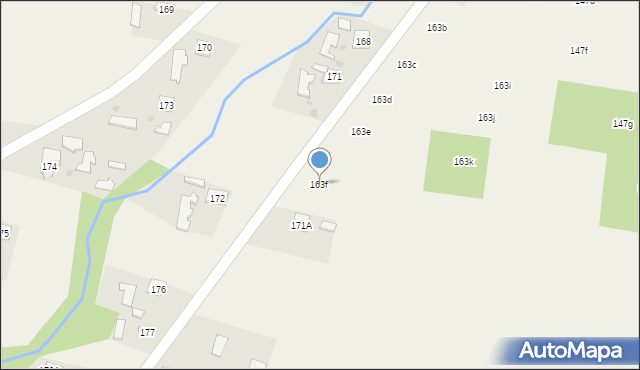 Błonie, Błonie, 163f, mapa Błonie