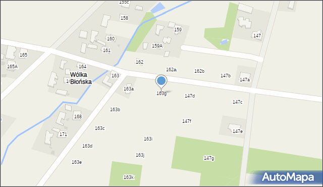 Błonie, Błonie, 163g, mapa Błonie