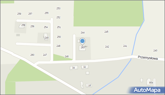 Błonie, Błonie, 243, mapa Błonie