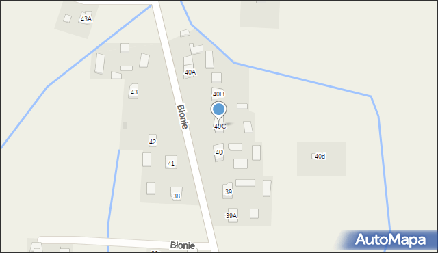 Błonie, Błonie, 40C, mapa Błonie