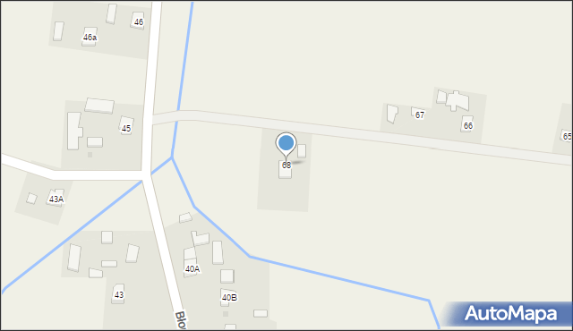 Błonie, Błonie, 68, mapa Błonie