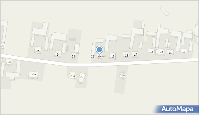 Błonie, Błonie, 20, mapa Błonie