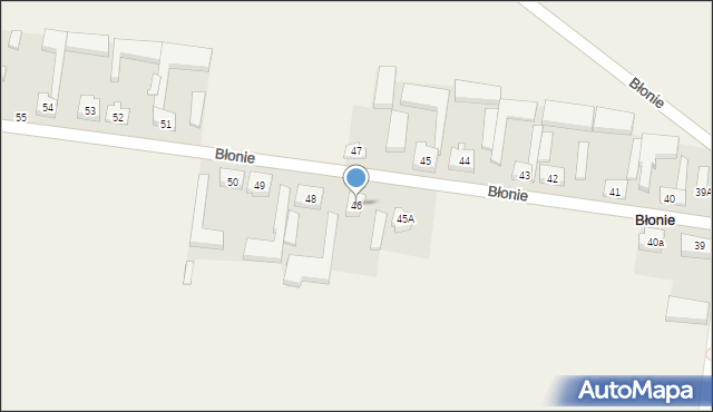 Błonie, Błonie, 46, mapa Błonie