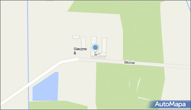 Błonie, Błonie, 4a, mapa Błonie