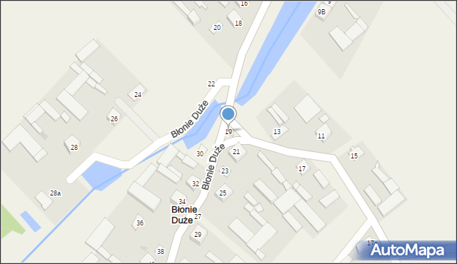 Błonie Duże, Błonie Duże, 19, mapa Błonie Duże