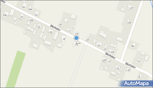 Błońsko, Błońsko, 16, mapa Błońsko