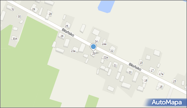 Błońsko, Błońsko, 23, mapa Błońsko