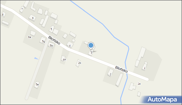 Błońsko, Błońsko, 3, mapa Błońsko