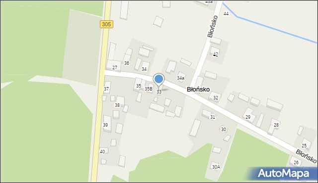 Błońsko, Błońsko, 33, mapa Błońsko