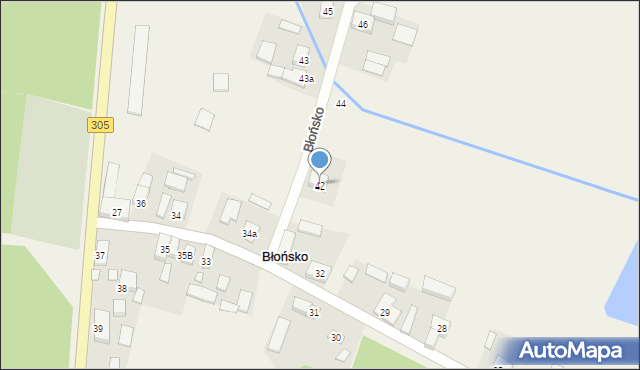 Błońsko, Błońsko, 42, mapa Błońsko