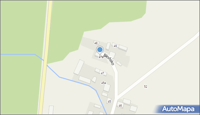 Błońsko, Błońsko, 49a, mapa Błońsko