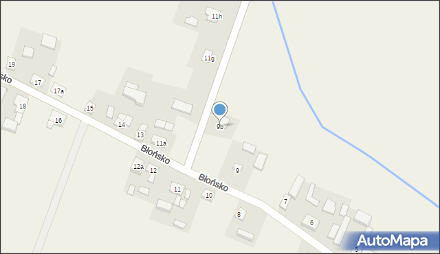 Błońsko, Błońsko, 9b, mapa Błońsko