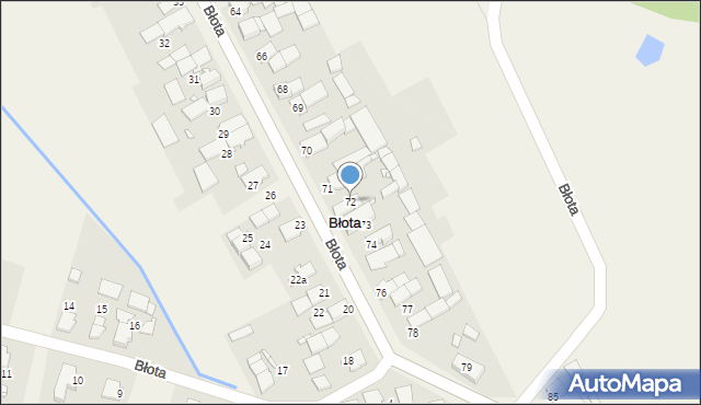 Błota, Błota, 72, mapa Błota